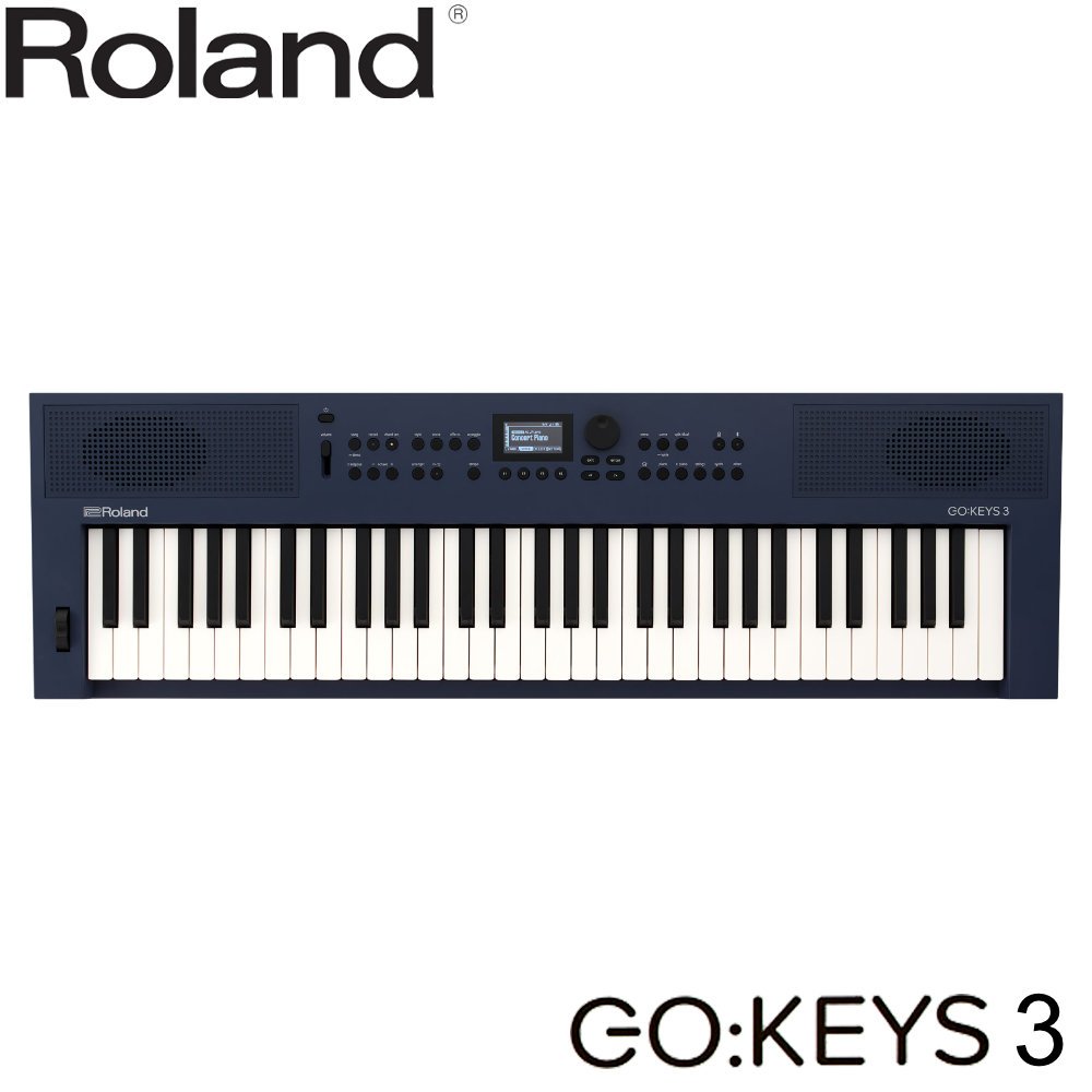 Roland 61鍵盤 電子キーボード GO:KEYS3 MU ミッドナイトブルー 青系