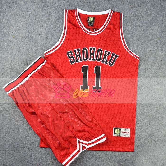 スラムダンク SLAM DUNK 湘北高校 SHOHOKU 11番 流川楓 上下セット