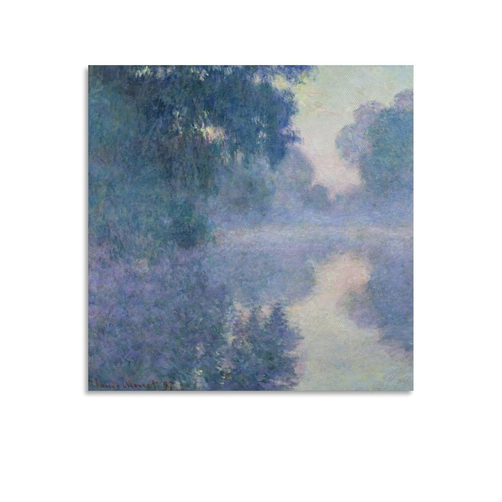 Amazon.co.jp: ジヴェルニー近郊のセーヌ川の支流、1897年、クロード