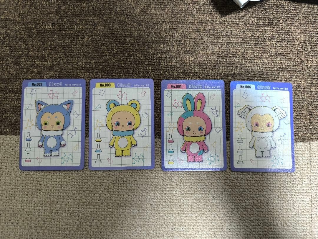 ClawZ Hello world !! 4種セット ぬいぐるみ