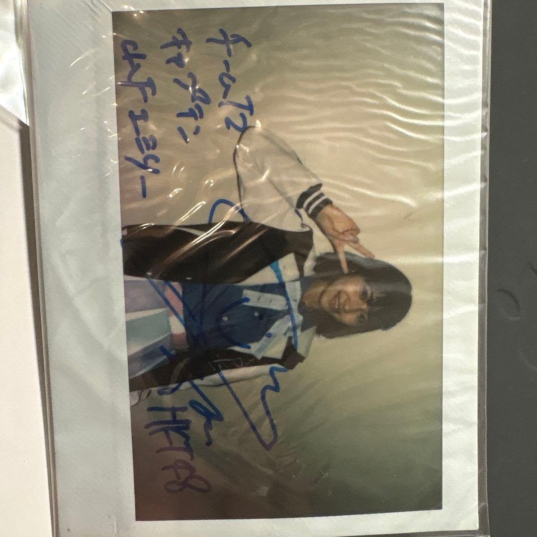 山下エミリー（元HKT48 チームT2 キャプテン）直筆サイン入りチェキ 山下エミリー（元HKT48 チームT2 キャプテン）直筆サイン入りチェキ