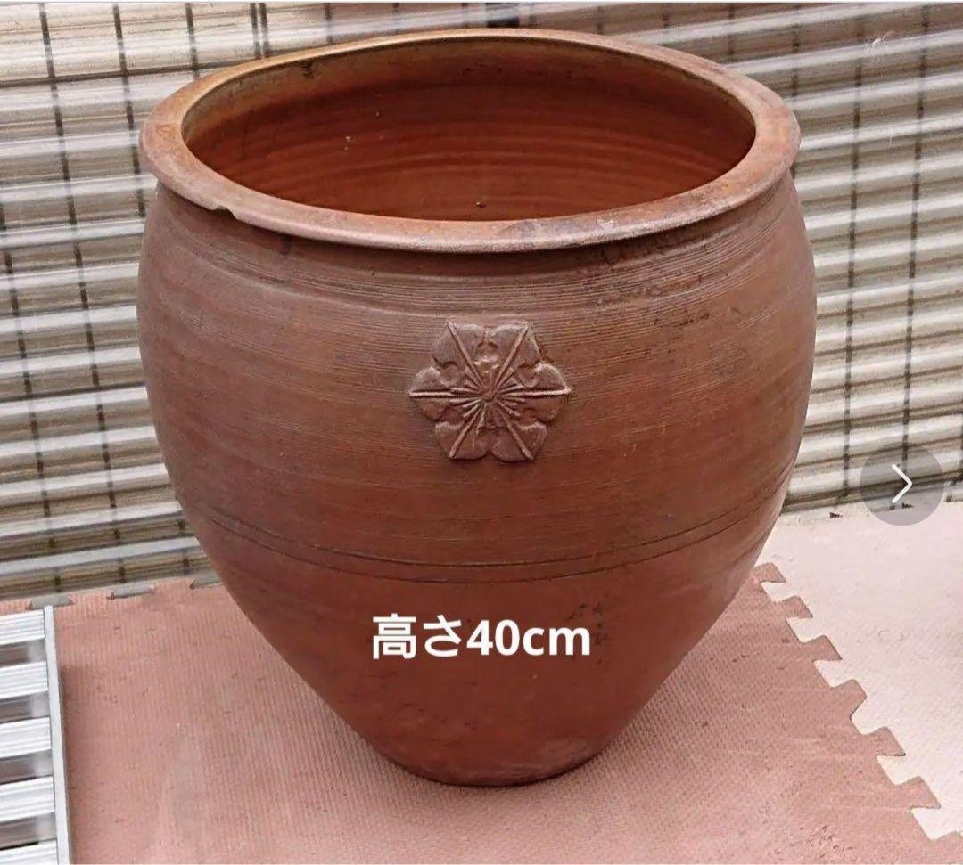 水瓶　メダカ鉢 花紋付き　直径40cm 高さ40cm 水瓶 メダカ鉢 花紋付き 直径40cm 高さ40cm 楽天市場】水瓶変型8号