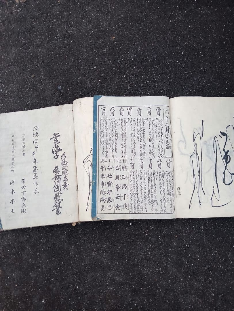 難波津 女筆 　2冊　　 江戸　書道　手習い　和本　古文書　女性　書家