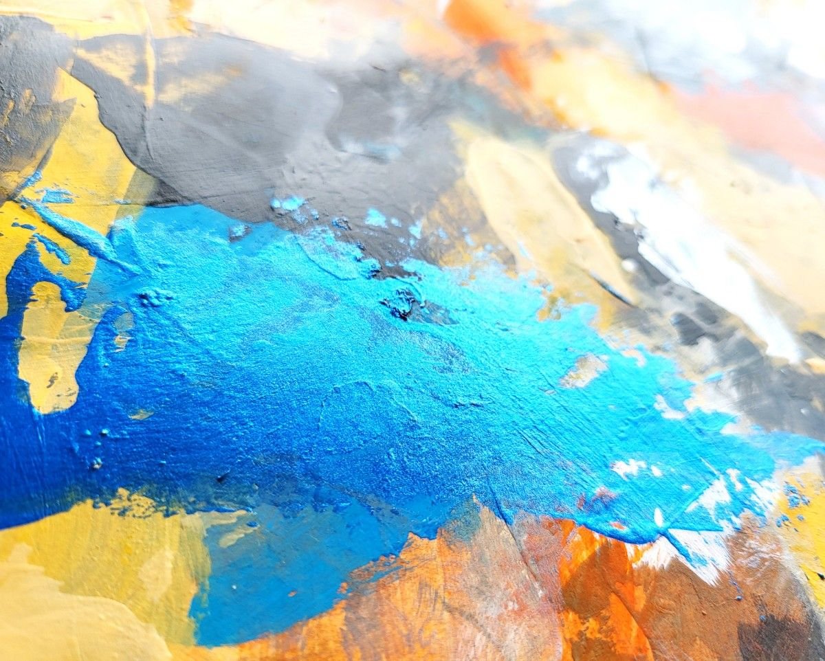 油絵 原画 抽象画 北欧 パステルカラー 現代アート シンプル