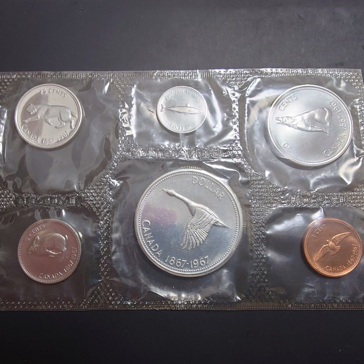 カナダ連邦 連邦成立100周年記念 プルーフライク セット 1967 1867